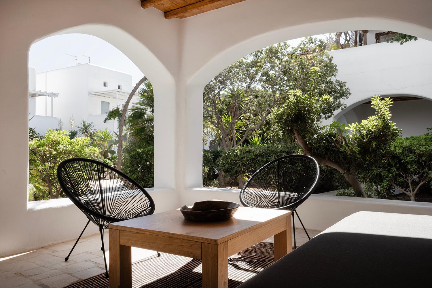 Mykonian Style W Shared Pool Houses & Nighttime Security Guard オルノス エクステリア 写真