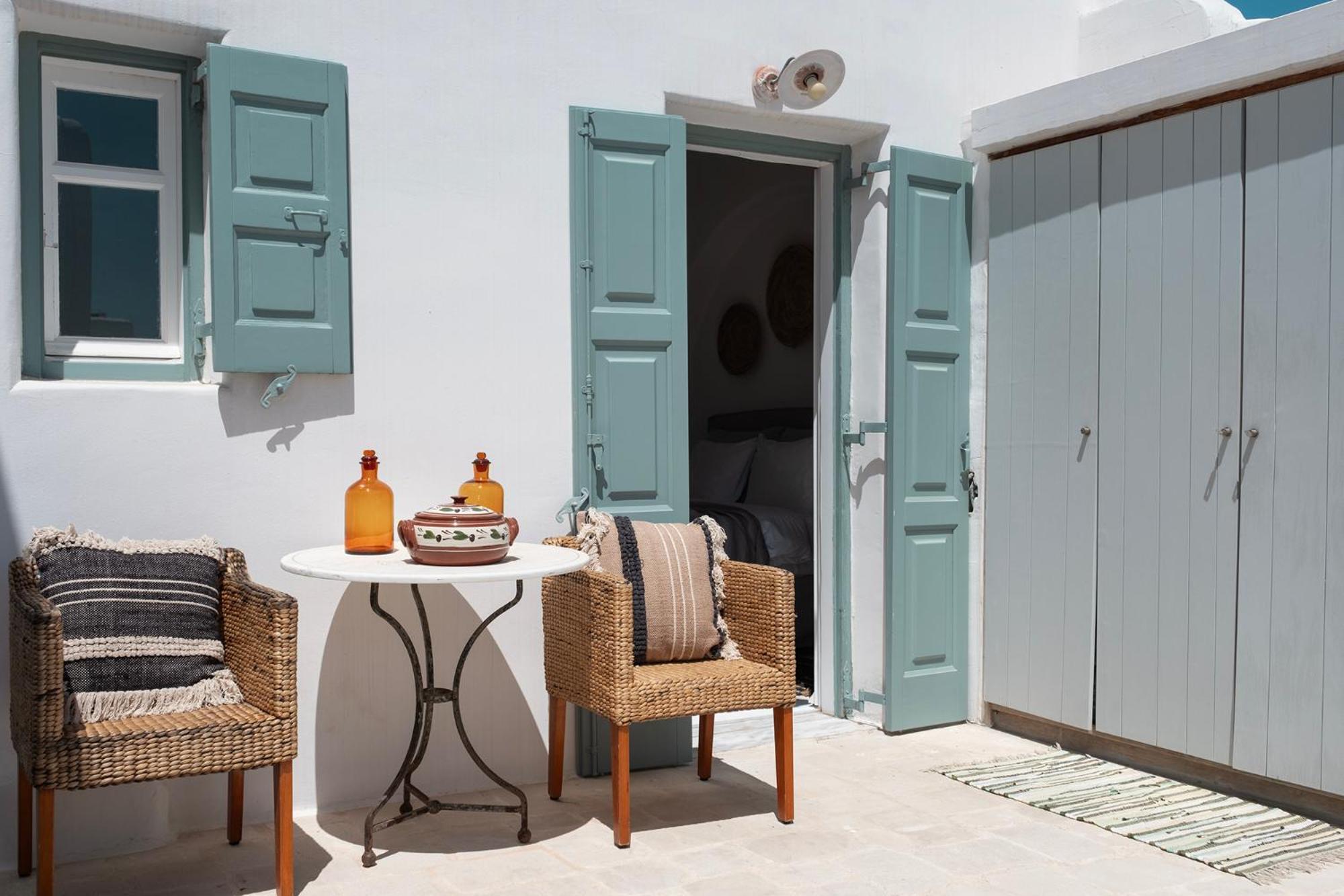 Mykonian Style W Shared Pool Houses & Nighttime Security Guard オルノス エクステリア 写真