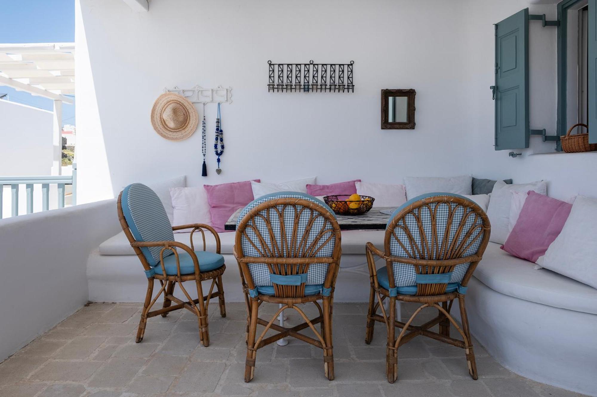Mykonian Style W Shared Pool Houses & Nighttime Security Guard オルノス エクステリア 写真