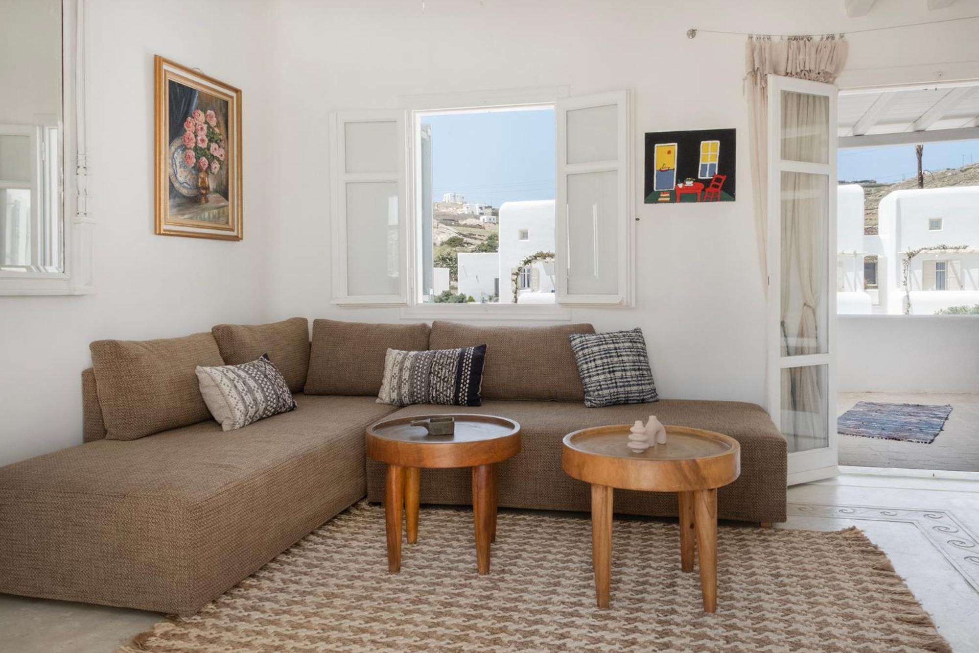 Mykonian Style W Shared Pool Houses & Nighttime Security Guard オルノス エクステリア 写真