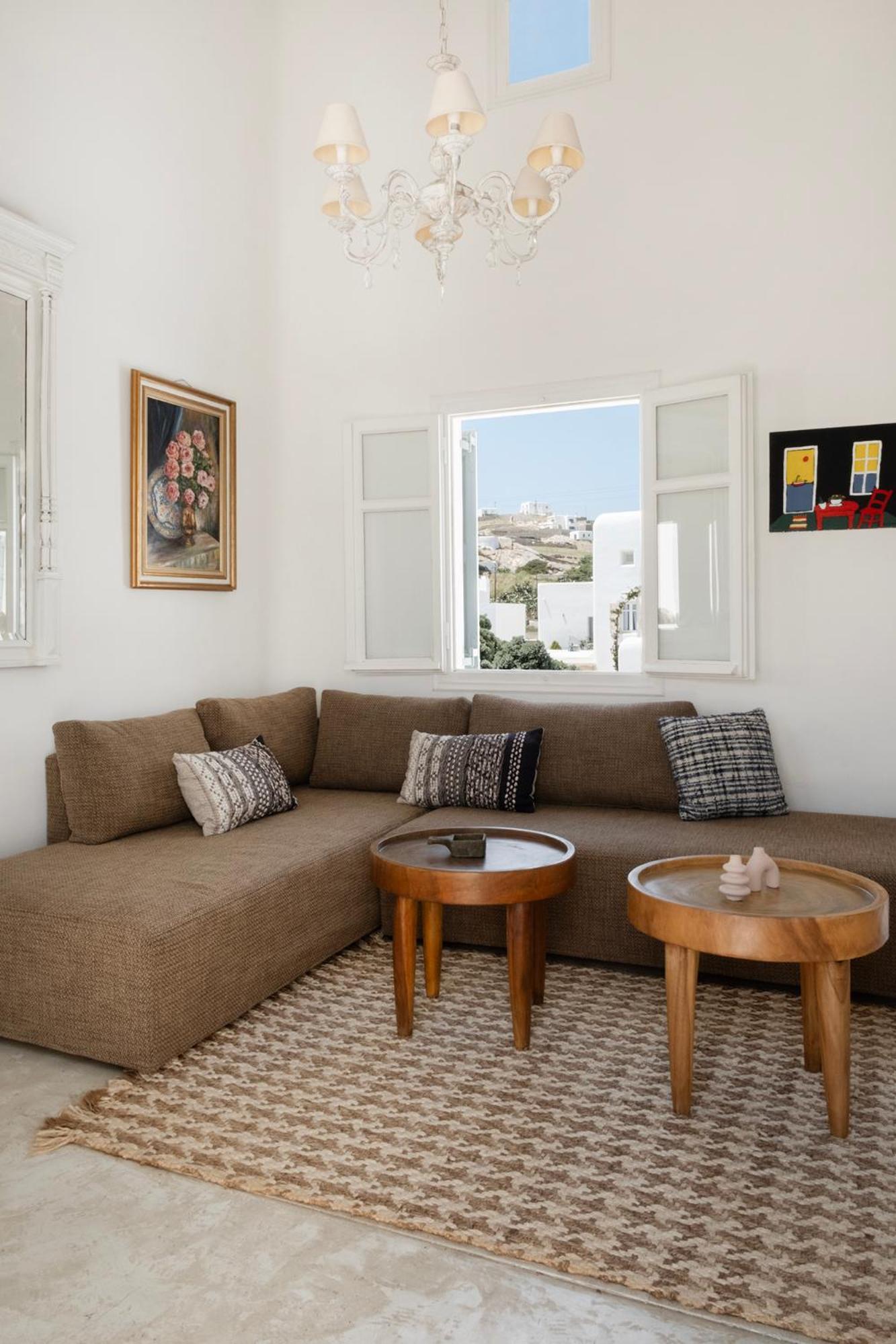 Mykonian Style W Shared Pool Houses & Nighttime Security Guard オルノス エクステリア 写真